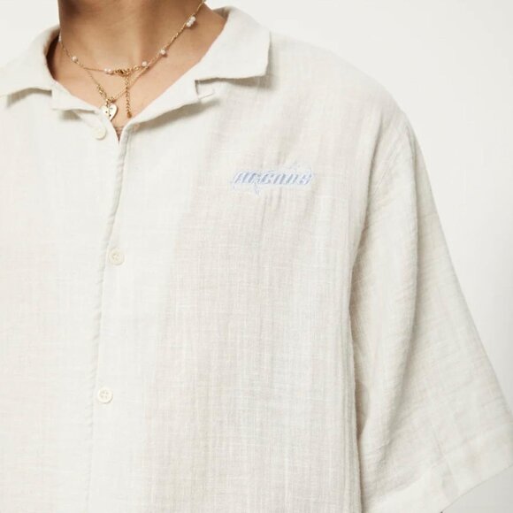 BNWT Afends - Stratosphere - Men's Organic Oversized Cuban Short Sleeve Shirt - Picture 2 of 5